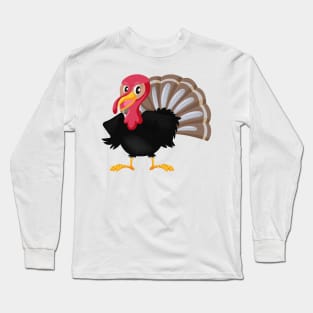 Cute Kawaii Turkey Long Sleeve T-Shirt